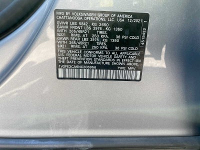2022 Volkswagen Atlas Cross Sport 3.6L V6 SEL Premium R-Line