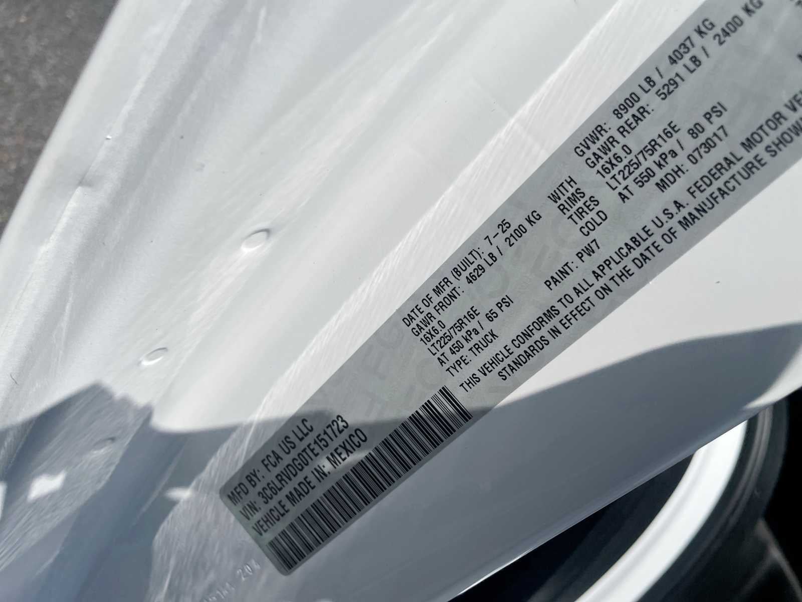 2026 RAM ProMaster Cargo Van Tradesman
