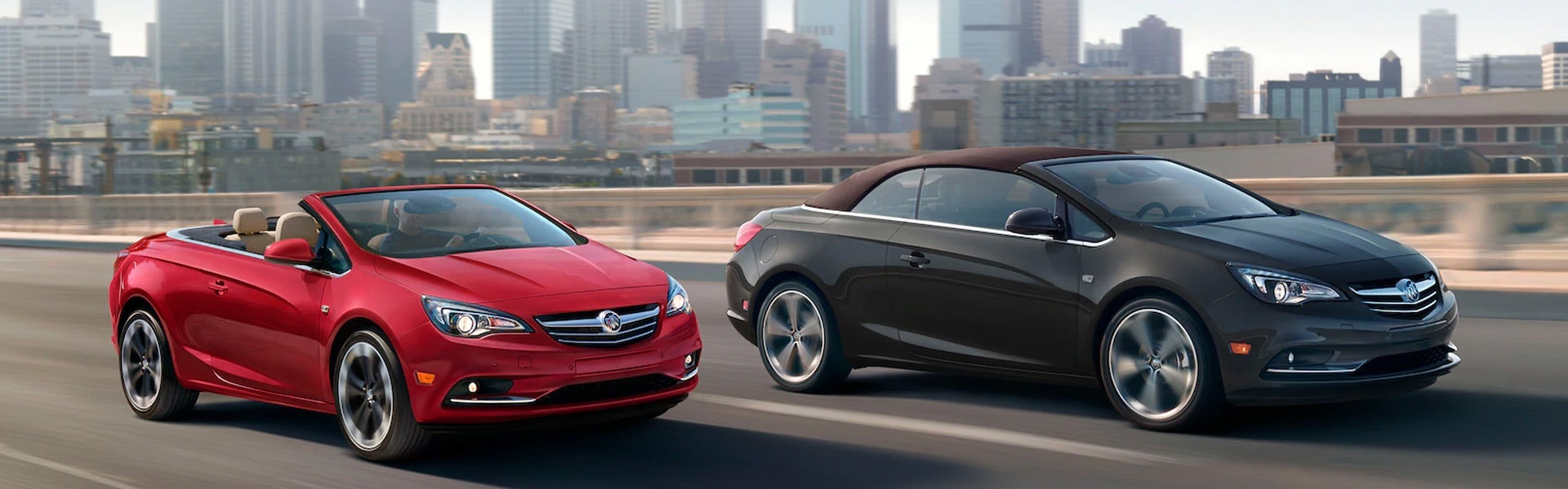 Two Buick vehicles on the road driving - Hudson Buick GMC in Poughkeepsie NY