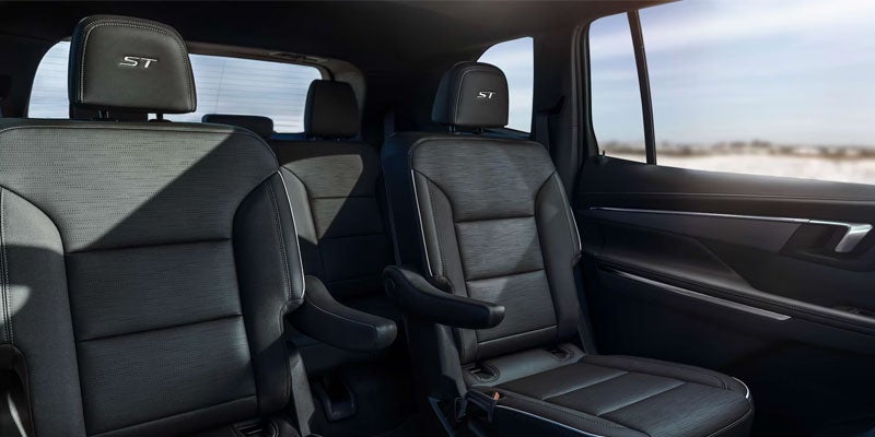 Black interior seating of 2026 Buick Enclave