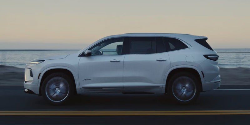 Left-facing white 2026 Buick Enclave