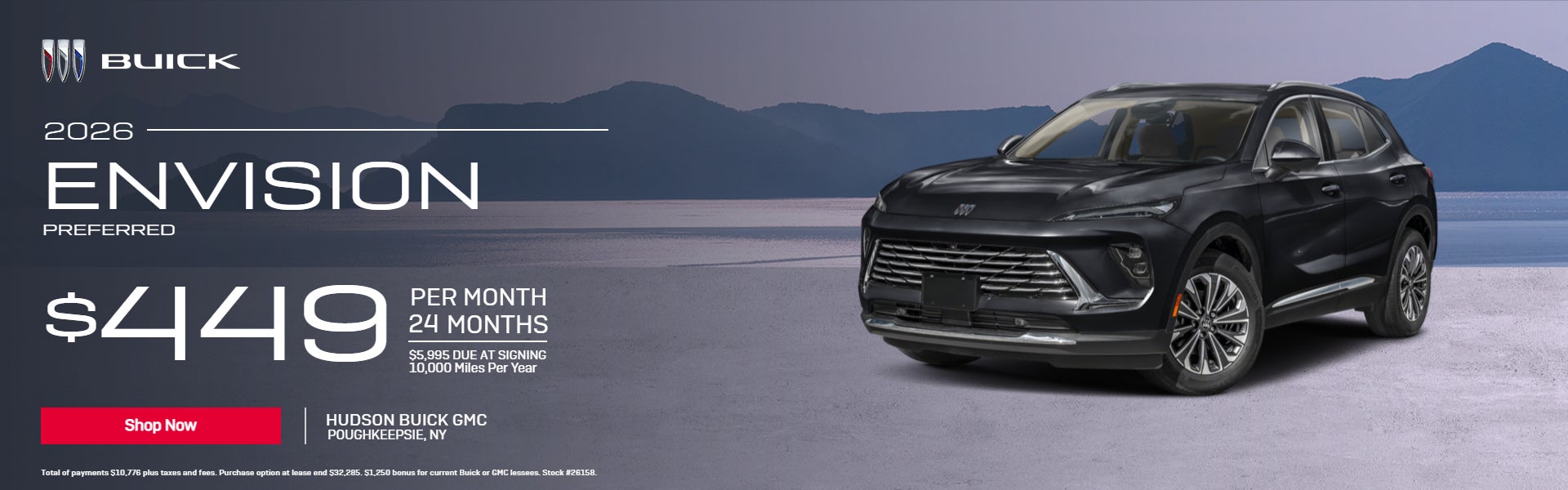 $449 a month for 24 months on 2026 Buick Envision